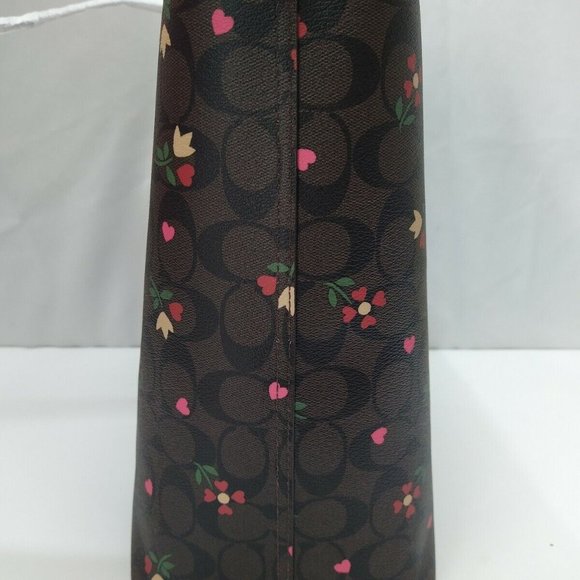 Coach Signature Heart Petal City Tote - Picture 3 of 6